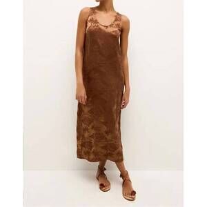 NEW MARIE OLIVER olympia midi dress in cappuccino